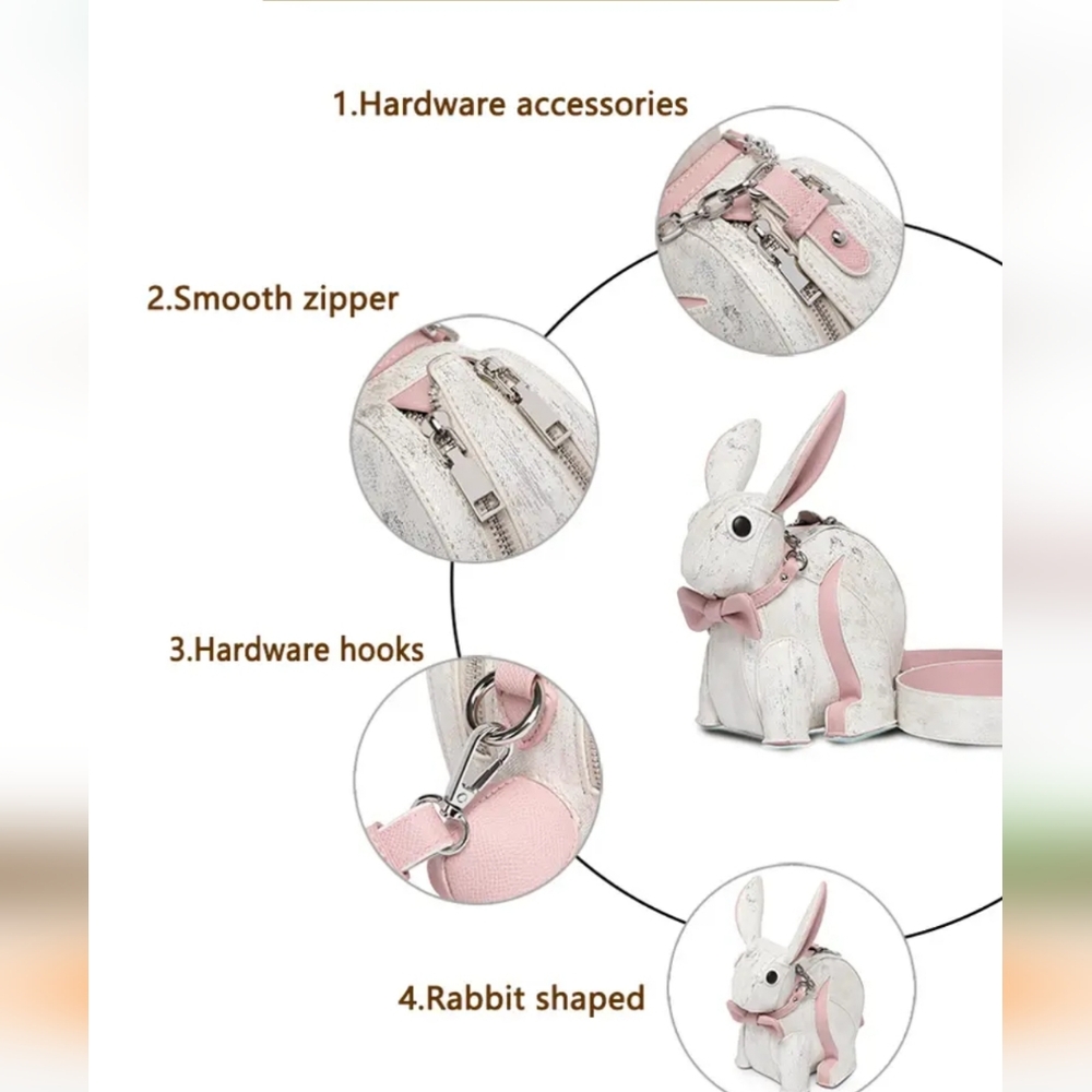 Rare Rabbit Shaped Crossbody Bag (Choose 1) - Picture 13 of 13